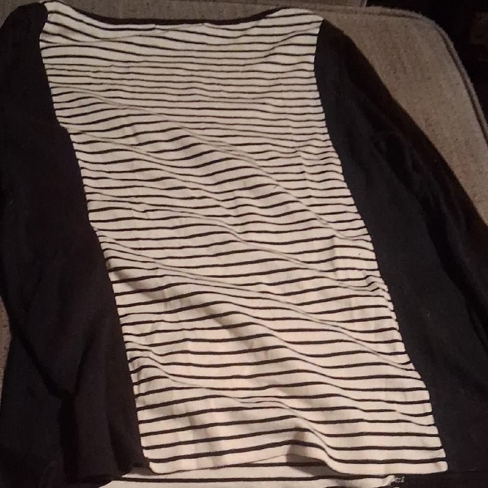 Lauren Ralph Lauren Striped Colorblock Long Sleeve Top XL - Picture 4 of 8
